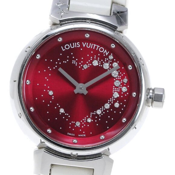 LOUIS VUITTON Tambour attraction  Red Dial Quartz Ladies Watch_863884 - Picture 1 of 7